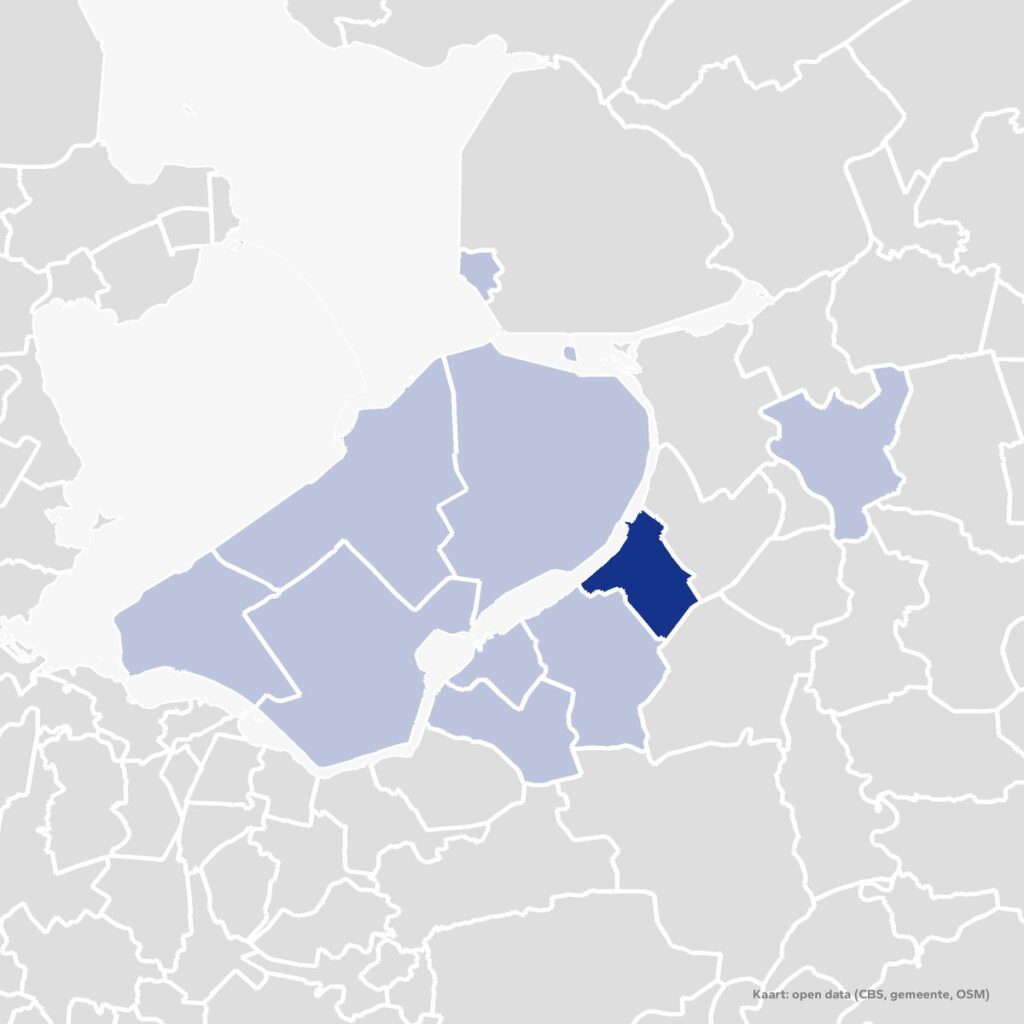 Kaart van het werkgebied