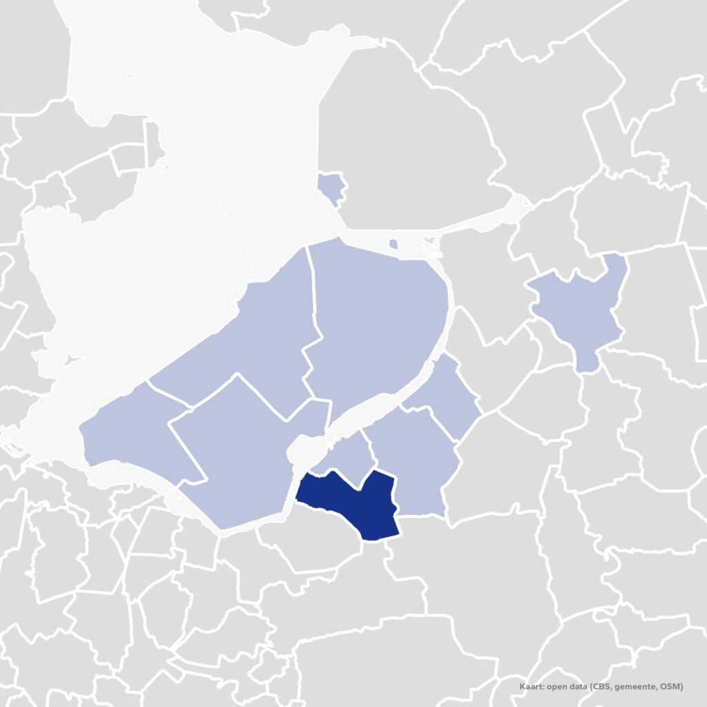 Kaart van het werkgebied