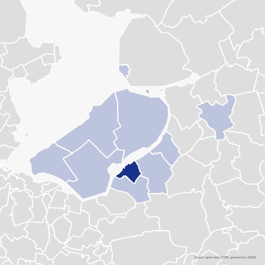 Kaart van het werkgebied